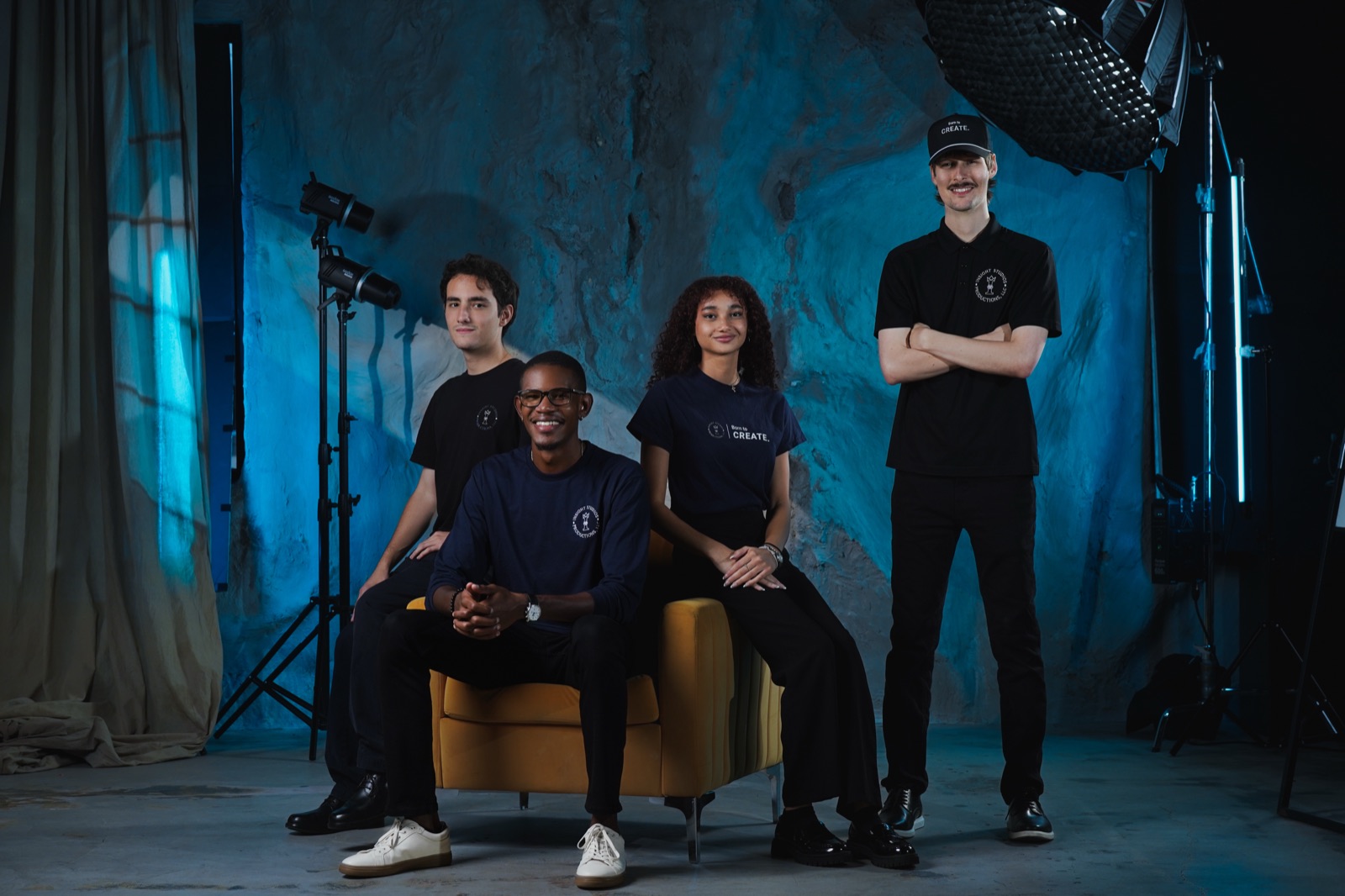 The Insight Studios Productions team in the studio